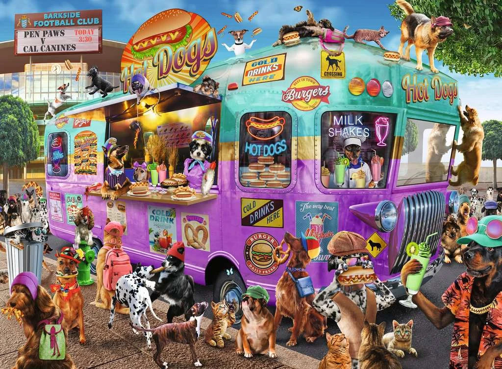 RAVENSBURGER -  HOT DIGGITY DOGS 300 PIECE PUZZLE
