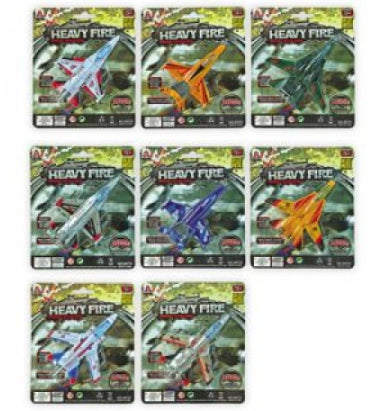 HEAVY FIRE DIECAST MILLITARY PLANES ASSORTED