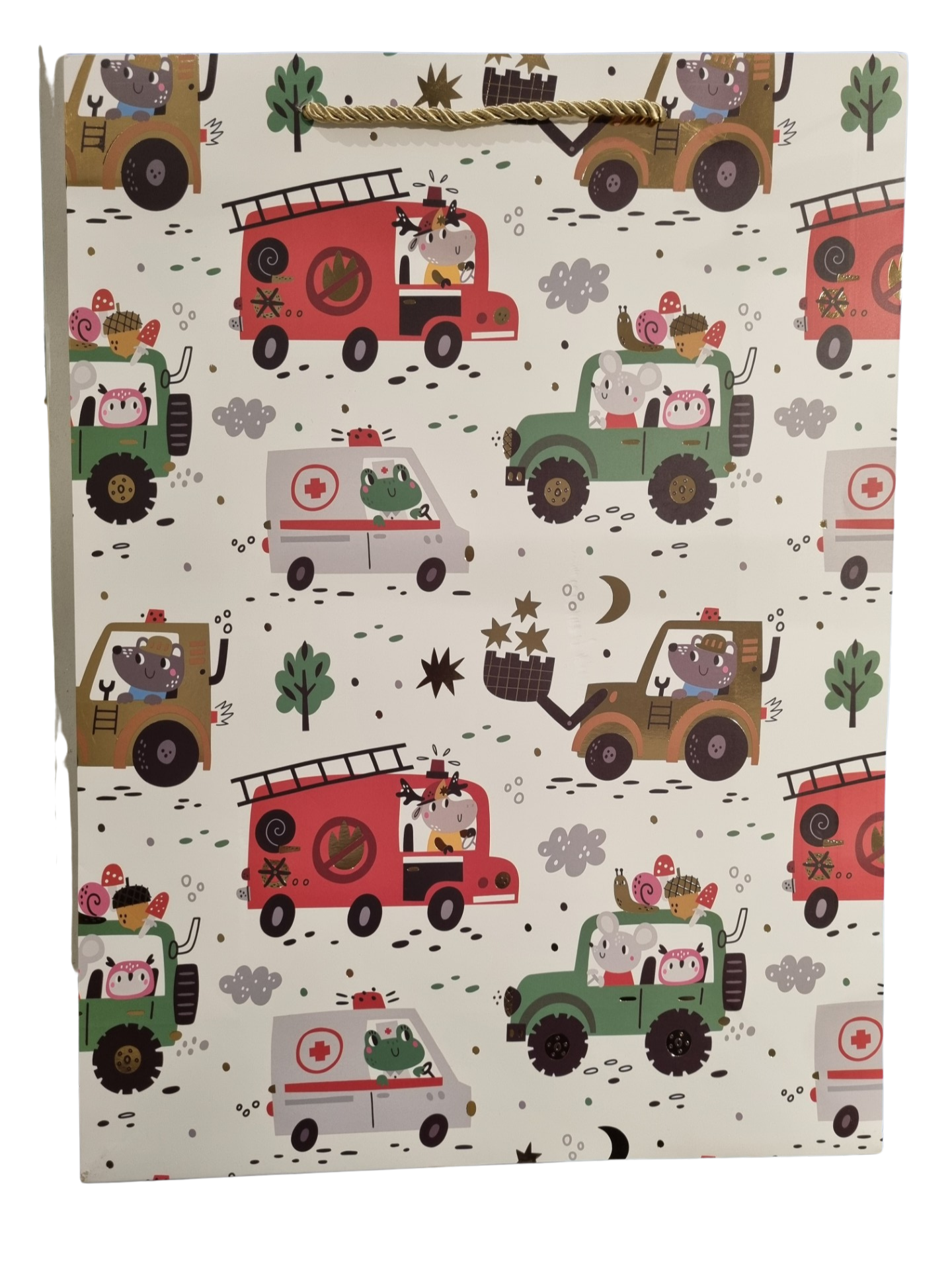GIFT BAG LARGE - BOY DESIGNS 38604 - VEHICLES