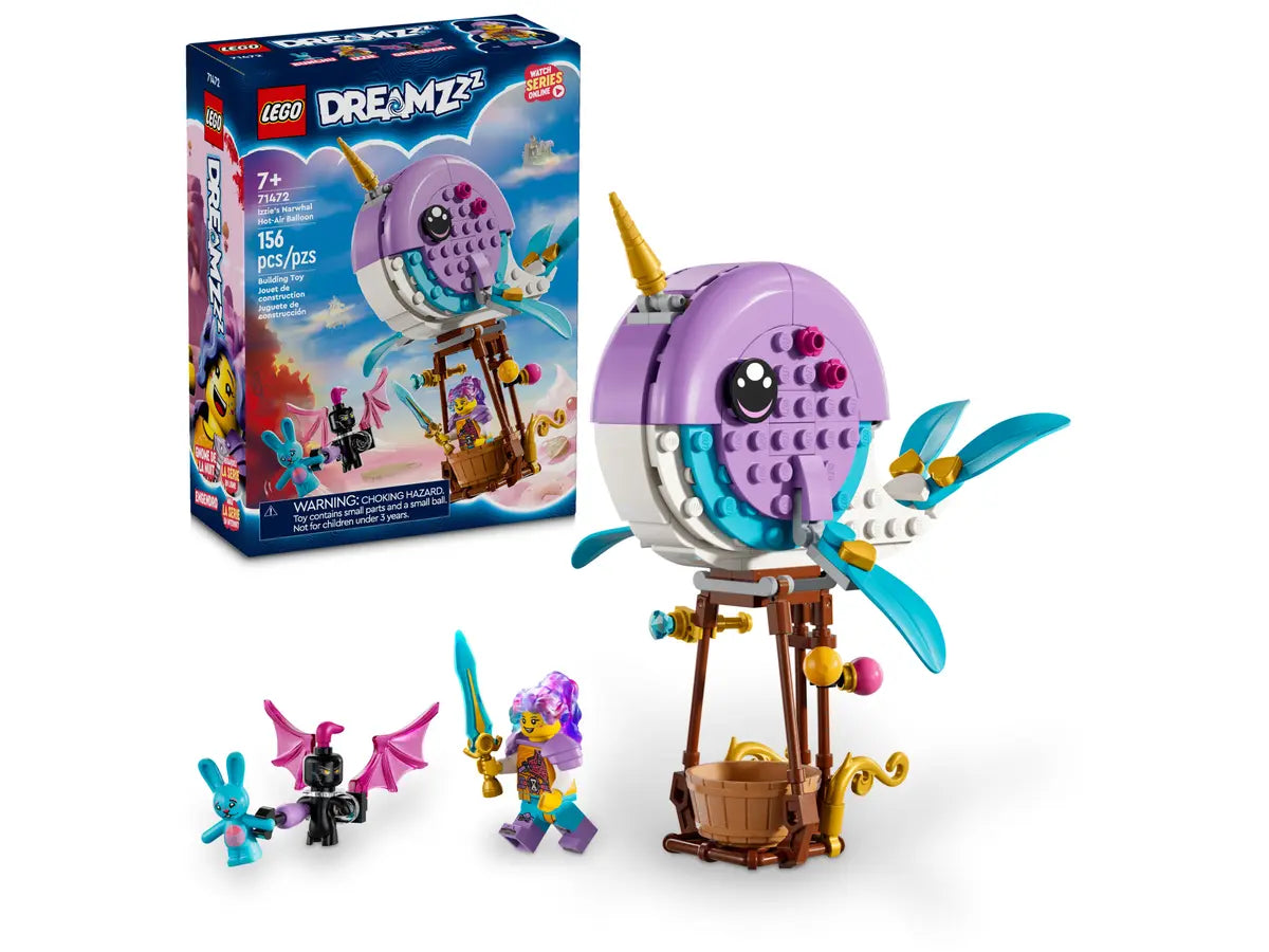 LEGO 71472 - DREAMZZZ - IZZIES NARWHAL HOT-AIR BALLOON - Toyworld Frankston