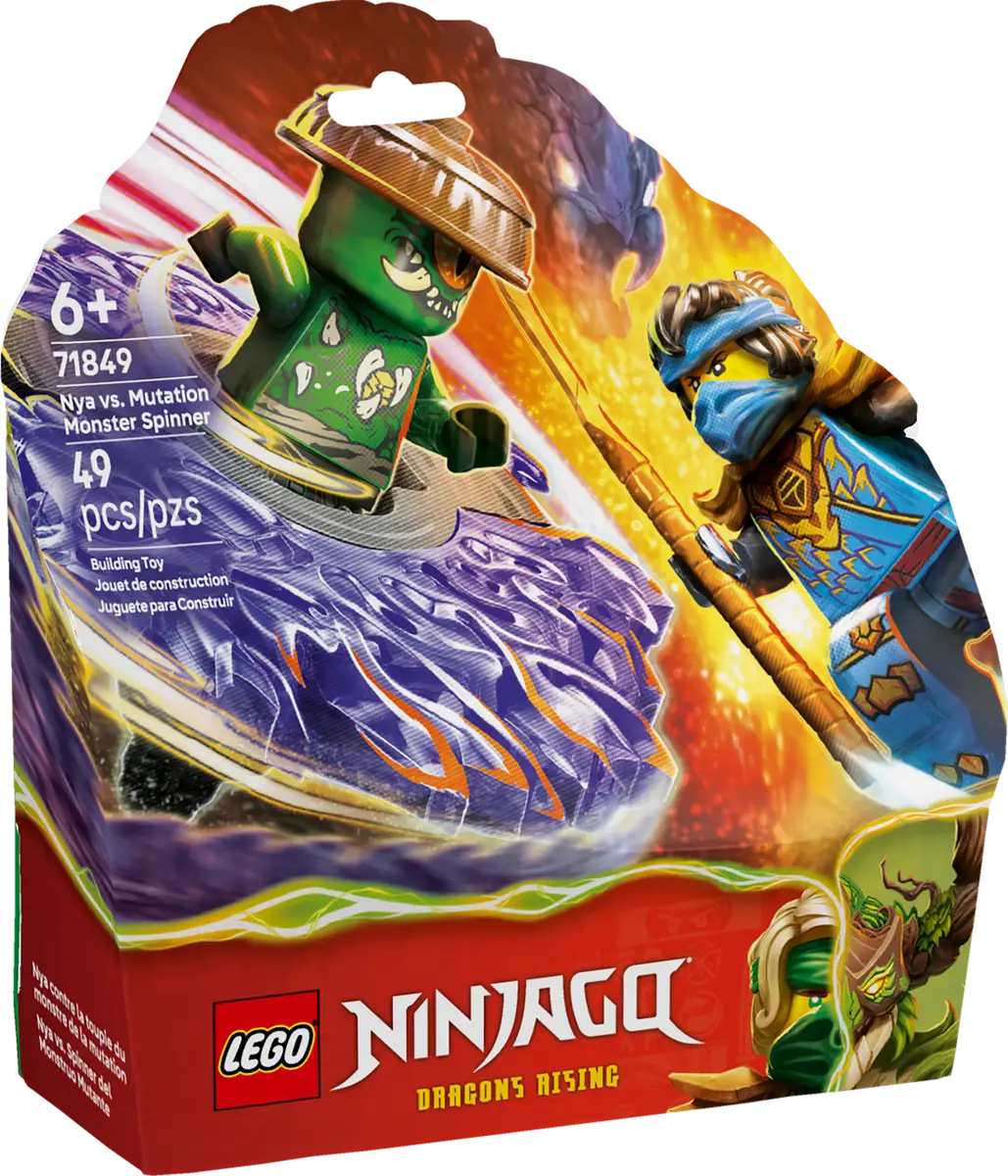 LEGO 71849 NINJAGO - NYA VS MUTATION MONSTER SPINNER - Toyworld Frankston