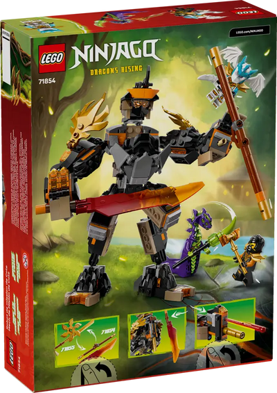 LEGO 71854 NINJAGO - COLE'S MISSION MECH AND DRAGON ZANE - Toyworld Frankston