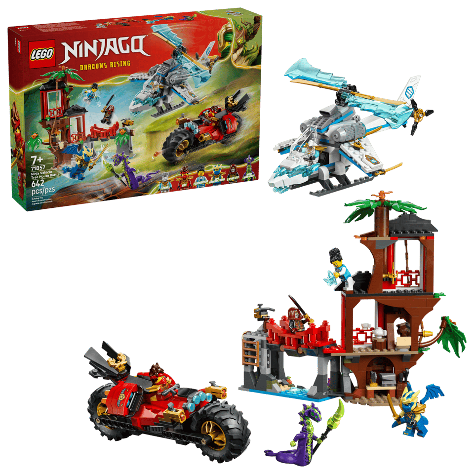LEGO 71857 NINJAGO - NINJA VEHCILE TREE HOUSE BATTLE - Toyworld Frankston