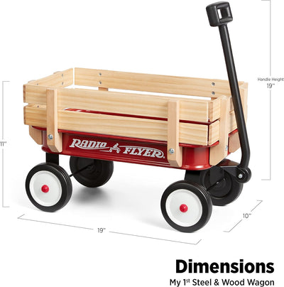 RADIO FLYER - MY 1ST STEEL AND WOOD WAGON