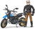 BRUDER BWORLD LEISURE TIME SCRAMBLER DUCATI DESERT SLED WITH DRIVER