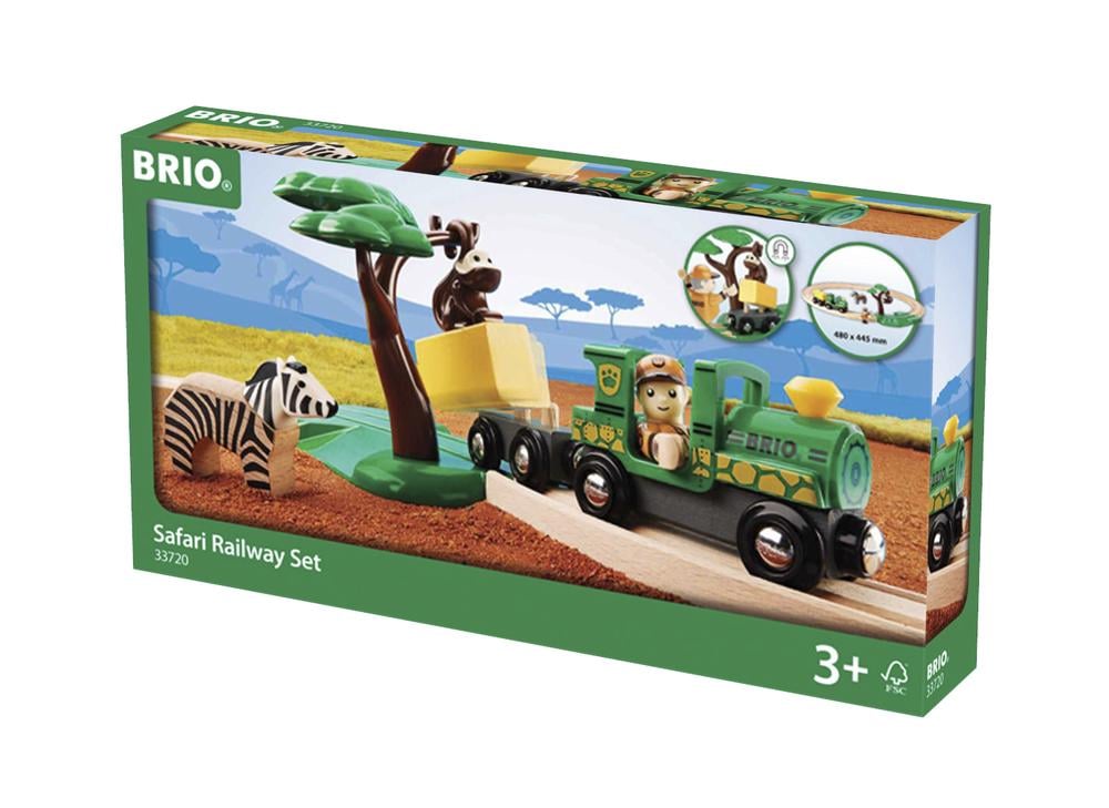 BRIO SET - SAFARI RAILWAY SET - 17 PIECES - Toyworld Frankston
