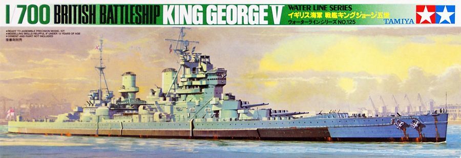 TAMIYA 1/700 WATER LINE SERIES BRITISH BATTLESHIP KING GEORGE V - Toyworld Frankston