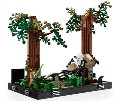 LEGO 75353 ENDOR SPEEDER CHASE DIORAMA - Toyworld Frankston