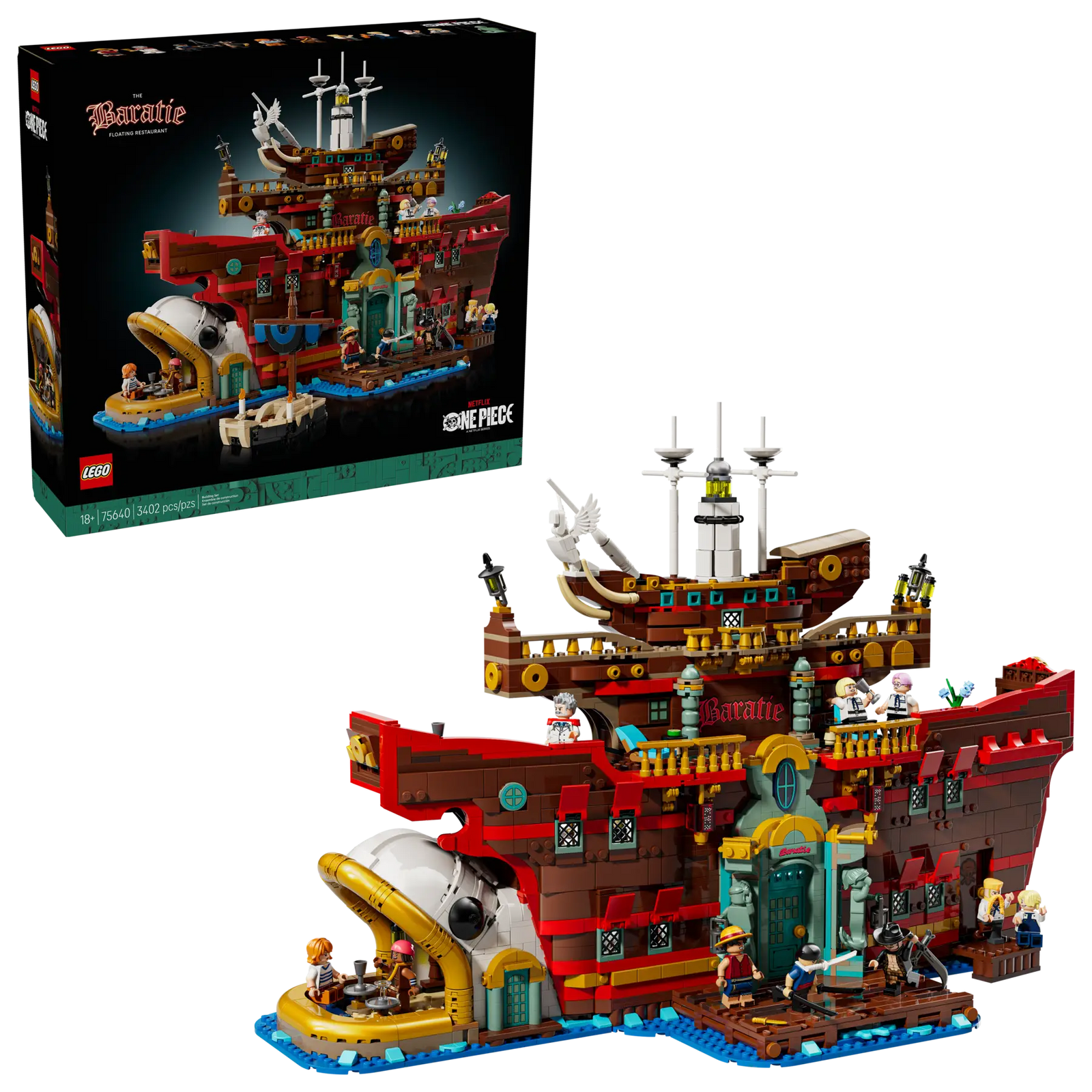 LEGO 75640 ONE PIECE - THE BARATIE FLOATING RESTAURANT - Toyworld Frankston