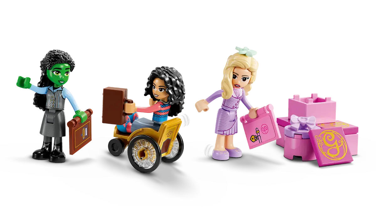 LEGO 75681 WICKED GLINDA, ELPHABA & NESSAROSE AT SHIZ UNIVERSITY