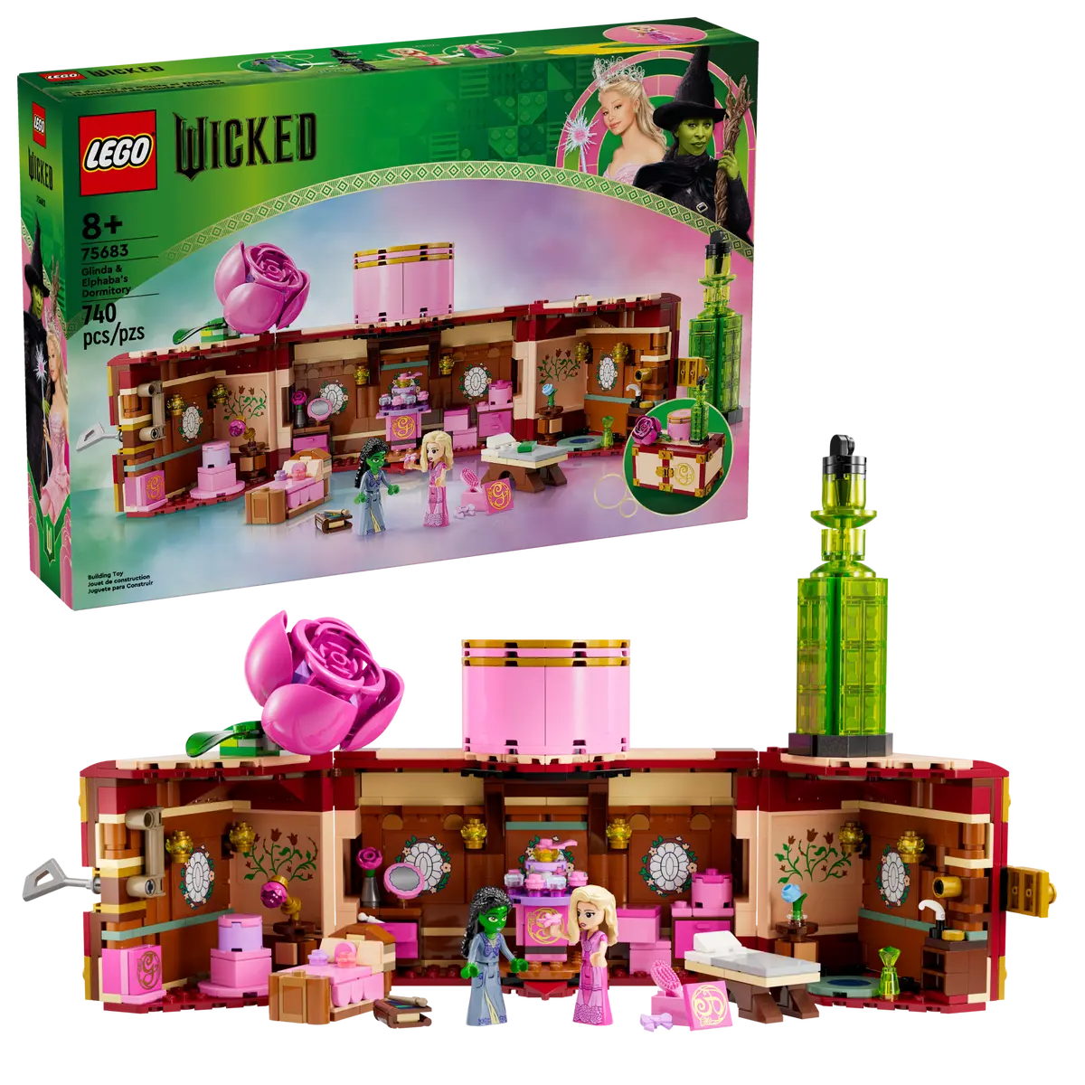 LEGO 75683 WICKED GLINDA & ELPHABA'S DORMITORY