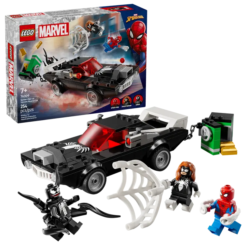 LEGO MARVEL 76309 SPIDER MAN VS VENOM MUSCLE CAR