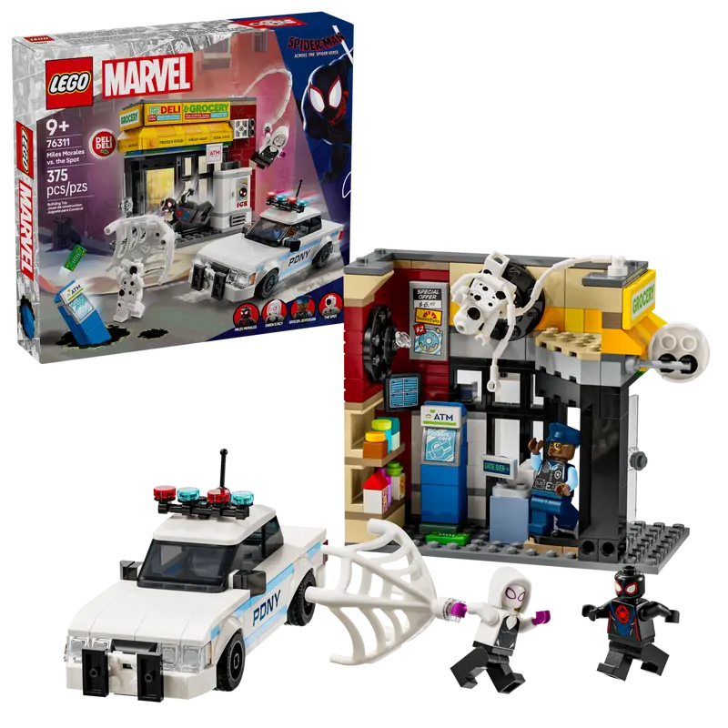 LEGO SPIDEY AND FRIENDS 76311 SPIDER VERSE MILES MORALES VS THE SPOT - Toyworld Frankston