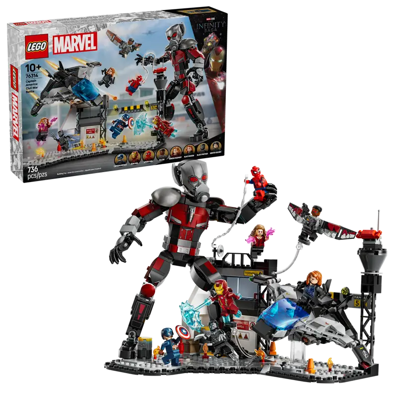 LEGO MARVEL 76314 CAPTAIN AMERICA CIVIL WAR ACTION BATTLE