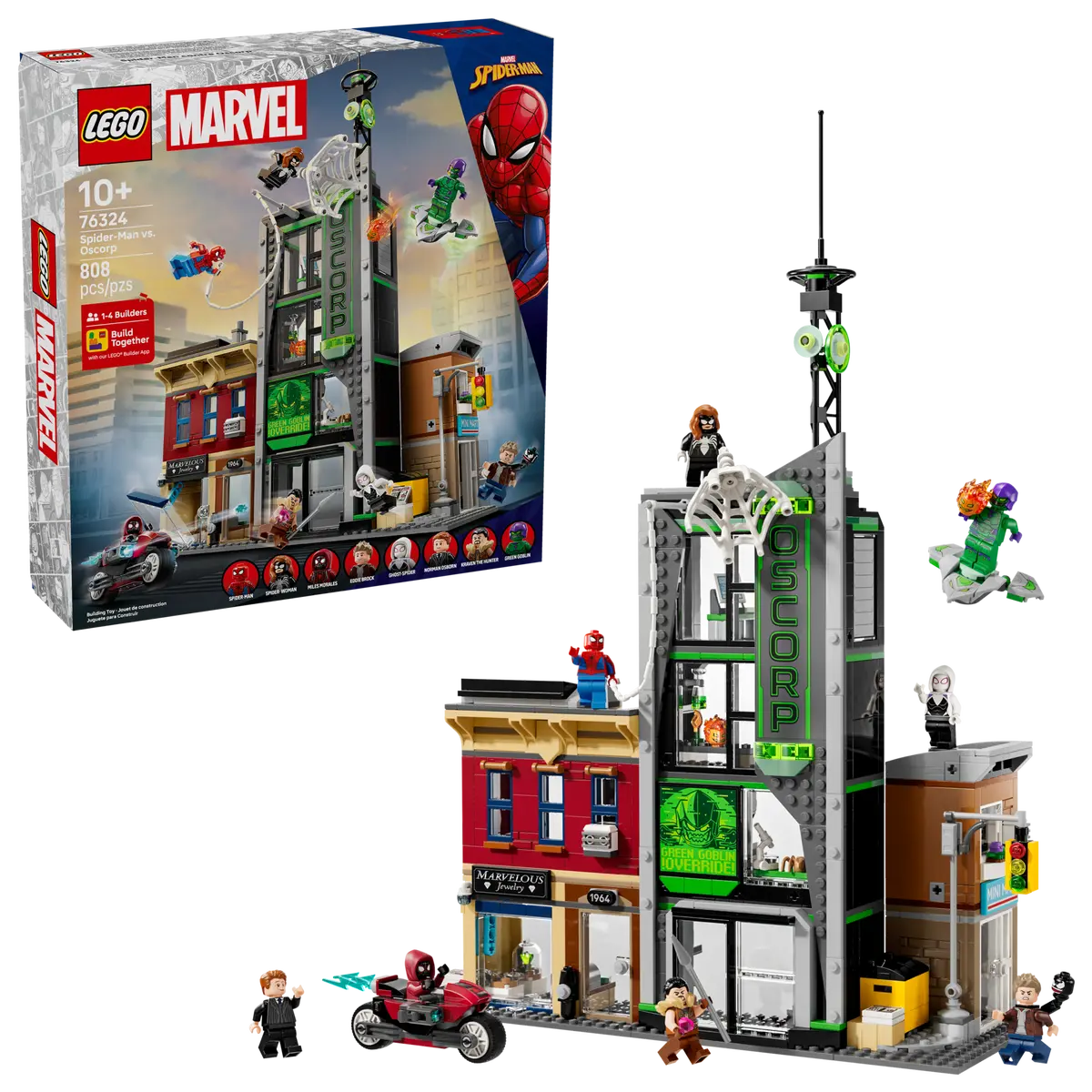 LEGO 76324 MARVEL - SPIDERMAN VS OSCORP - Toyworld Frankston
