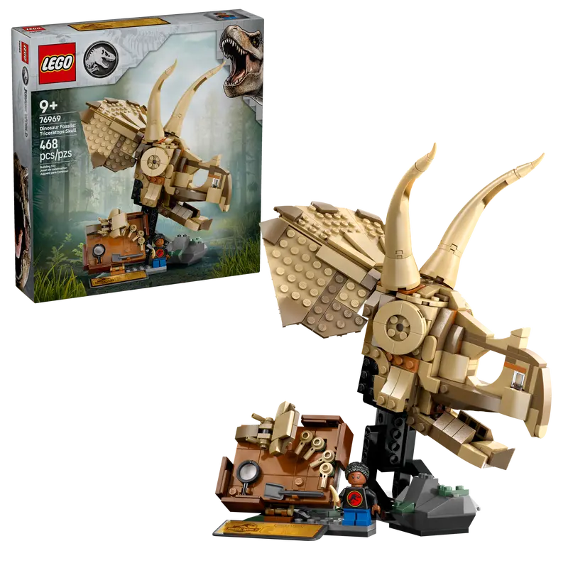 LEGO JURASSIC WORLD 76969 DINOSAUR FOSSILS TRICERATOPS SKULL - Toyworld Frankston