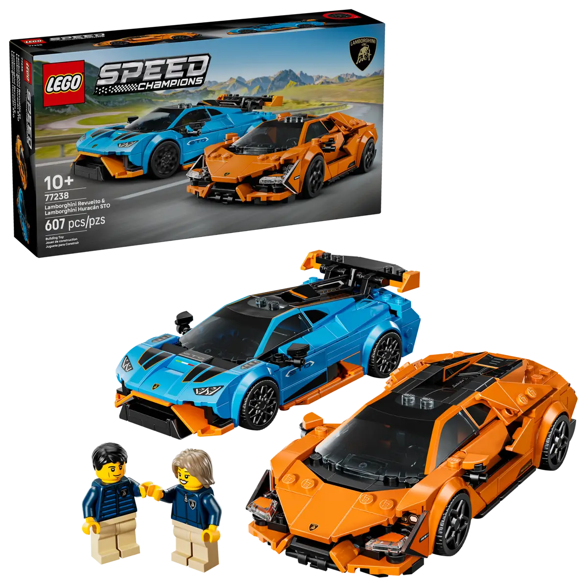 LEGO 77238 - LAMBORGINI REVUELTO AND HURACAN STO SPEED CHAMPIONS - Toyworld Frankston