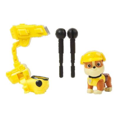 PAW PATROL - THE MIGHTY MOVIE - RUBBLE FIGURINE - Toyworld Frankston