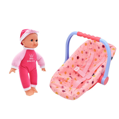 DOLLS WORLD - ISABELLA BABY DOLL AND CAR SEAT - Toyworld Frankston