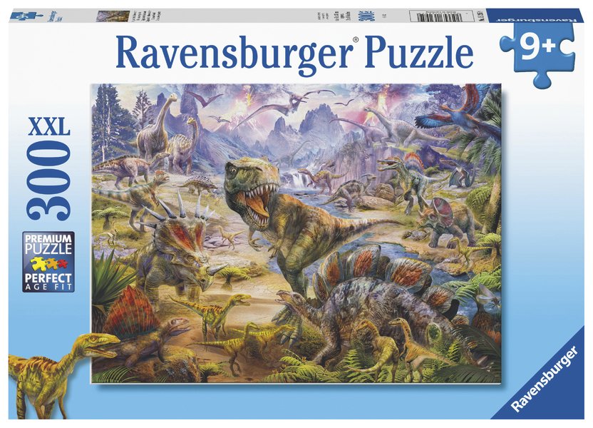 RAVENSBURGER DINOSAUR WORLD 300 PIECE PUZZLE - Toyworld Frankston