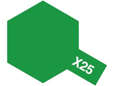 TAMIYA ACRYLIC PAINT MINI X-25 CLEAR GREEN