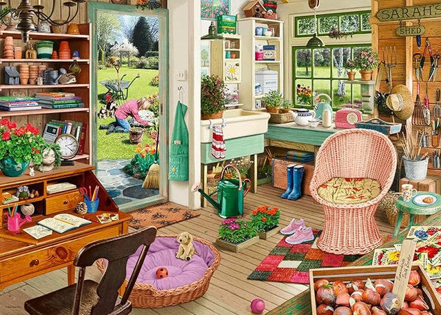 RAVENSBURGER  NO 8 MY HAVEN - THE GARDENERS SHED 1000 PIECE PUZZLE