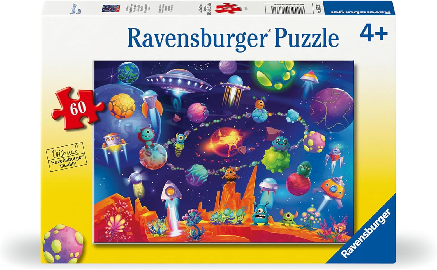 RAVENSBURGER - SPACE ALIENS 60 PIECE PUZZLE - Toyworld Frankston