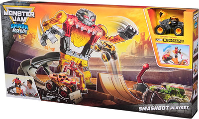 MONSTER JAM 1:64 SMASH AND BASH - SMASHBOT PLAYSET - Toyworld Frankston