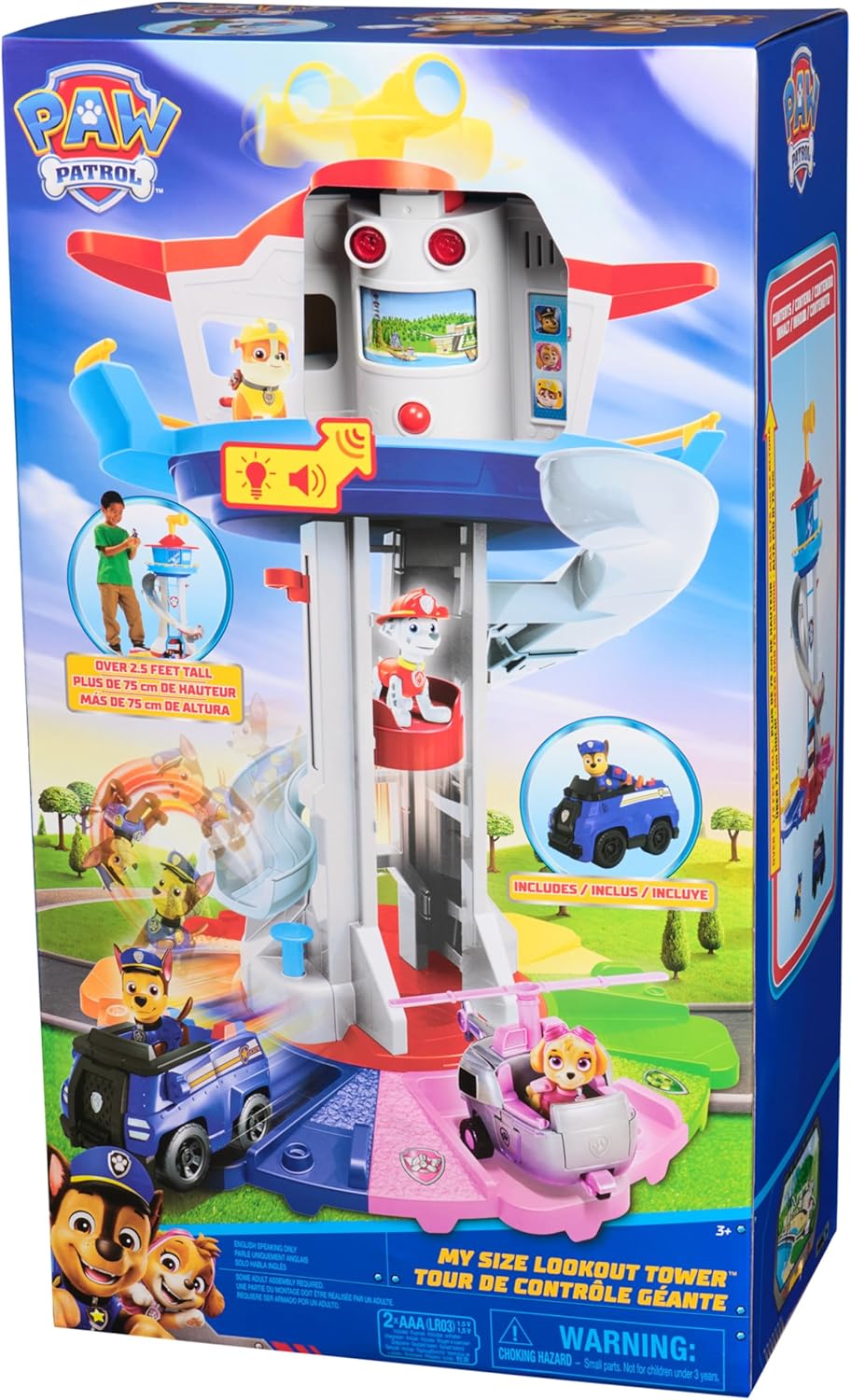 PAW PATROL MY SIZE LOOKOUT TOWER VEHICLE PLAYSET - Toyworld Frankston