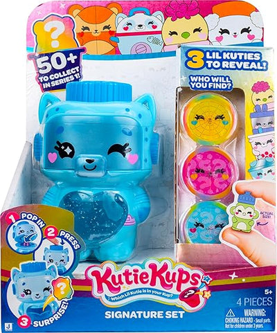 KUTIE KUPS - BLUE ROBOT CAT 3 PACK SIGNATURE SET - Toyworld Frankston