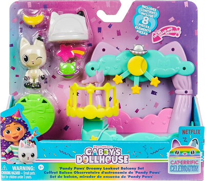 GABBY'S DOLL HOUSE - PANDY PAWS DREAMY LOOKOUT BALCONY SET - Toyworld Frankston