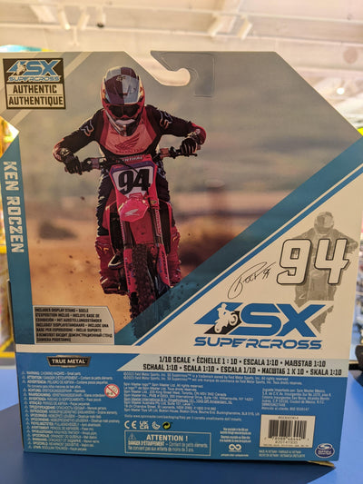 SUPERCROSS 1:10 DIE CAST COLLECTOR MOTORCYCLE - 94 KEN ROCZEN - Toyworld Frankston