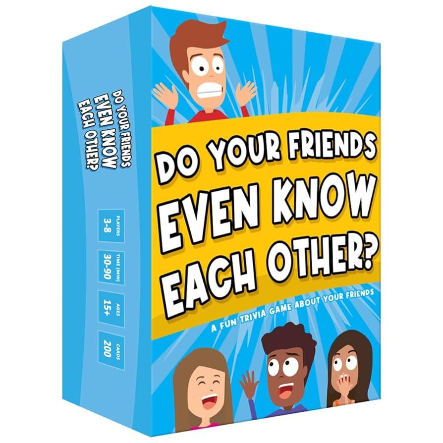 DO YOUR FRIENDS EVEN KNOW EACH OTHER? CARD GAME