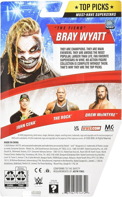 WWE TOP PICKS "THE FIEND" BRAY WYATT ACTION FIGURE - Toyworld Frankston