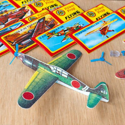 POWER PROP FLYING GLIDERS VINTAGE ASST - Toyworld Frankston
