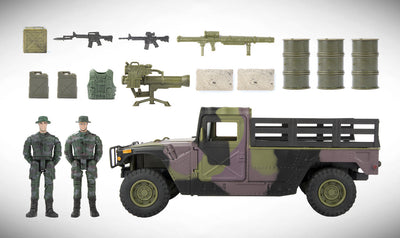 WORLD PEACEKEEPERS 1:18 MILITARY HUMVEE WITH FIGURES