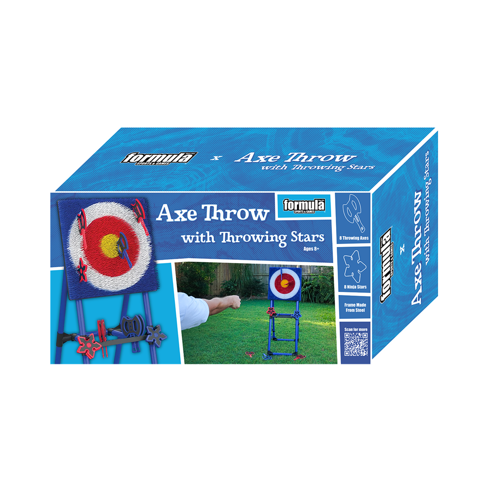 AXE THROW WITH THROWING STARS