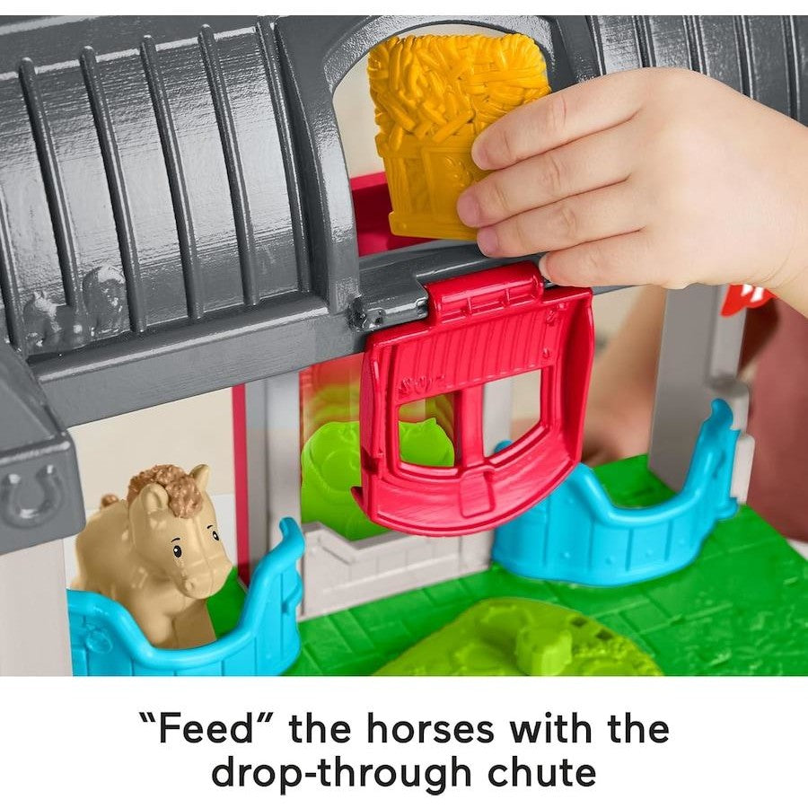 FISHER PRICE LITTLE PEOPLE FRIENDLY HORSES STABLE - Toyworld Frankston
