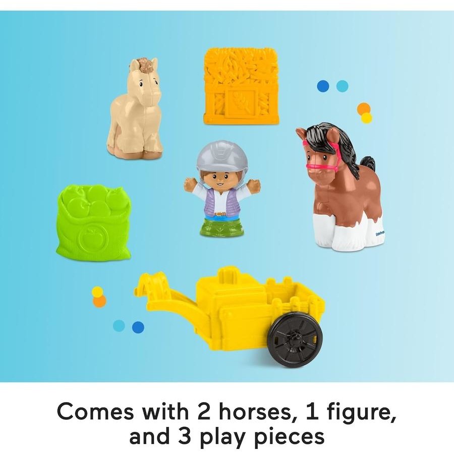 FISHER PRICE LITTLE PEOPLE FRIENDLY HORSES STABLE - Toyworld Frankston