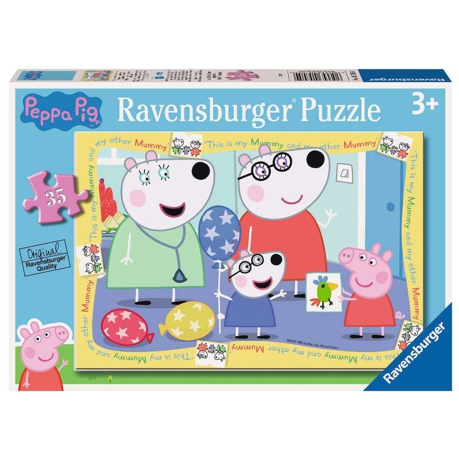 RAVENSBURGER - PEPPA MEETS PENNYS PARENTS 35 PIECE PUZZLE - Toyworld Frankston