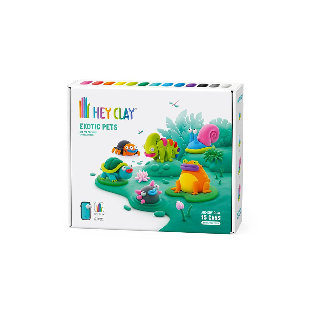 HEY CLAY EXOTIC PETS SET 15 CANS - Toyworld Frankston