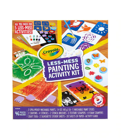 CRAYOLA LESS MESS PAINTING ACT KIT - Toyworld Frankston