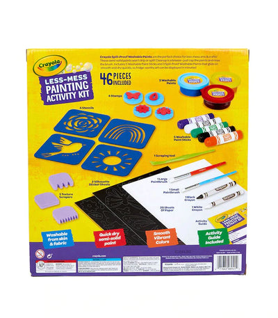 CRAYOLA LESS MESS PAINTING ACT KIT - Toyworld Frankston