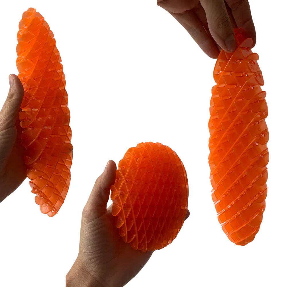 MORPH FIDGET WORM - ORANGE - Toyworld Frankston