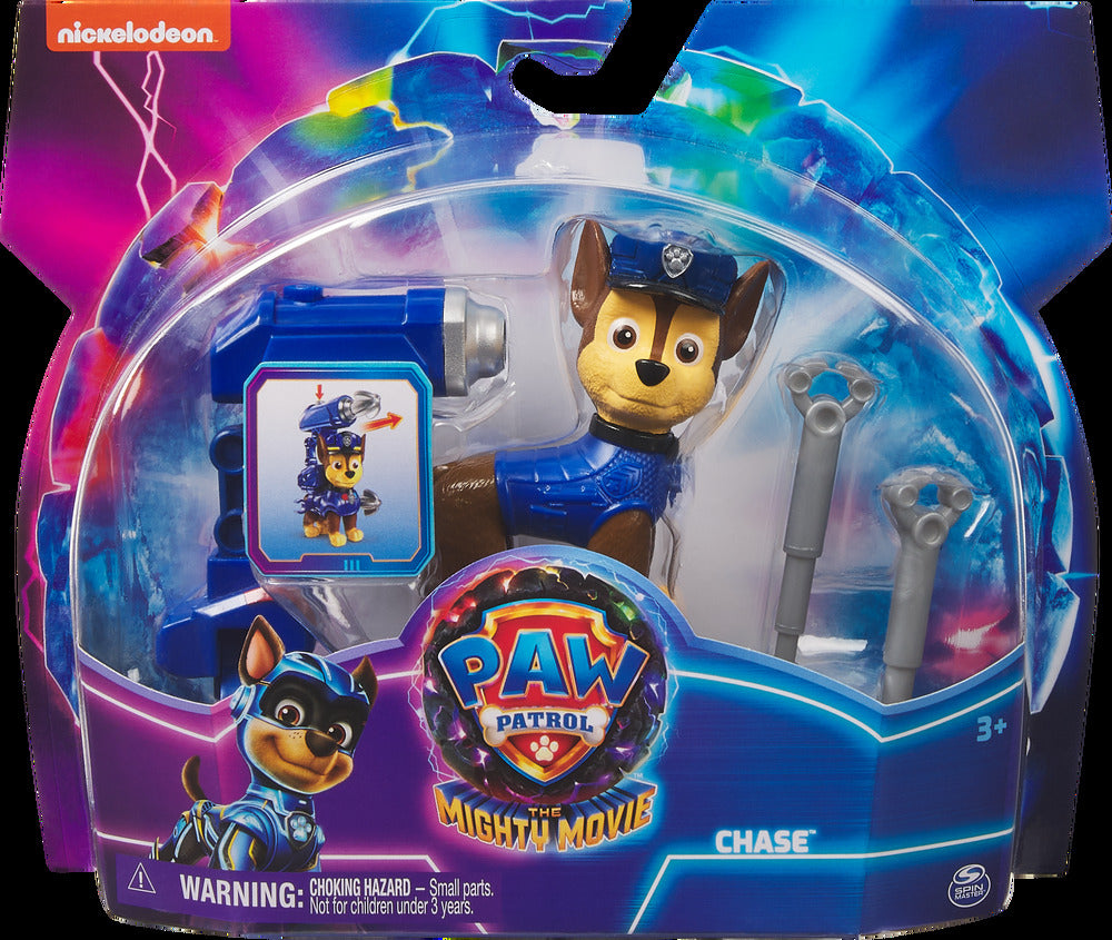 PAW PATROL - THE MIGHTY MOVIE - CHASE FIGURINE - Toyworld Frankston