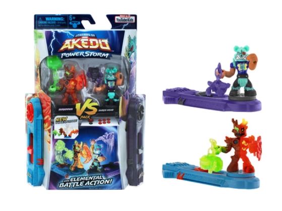 LEGENDS OF AKEDO POWERSTORM VERSUS PACK - BURNDOWN VS SHRED HEAD - Toyworld Frankston