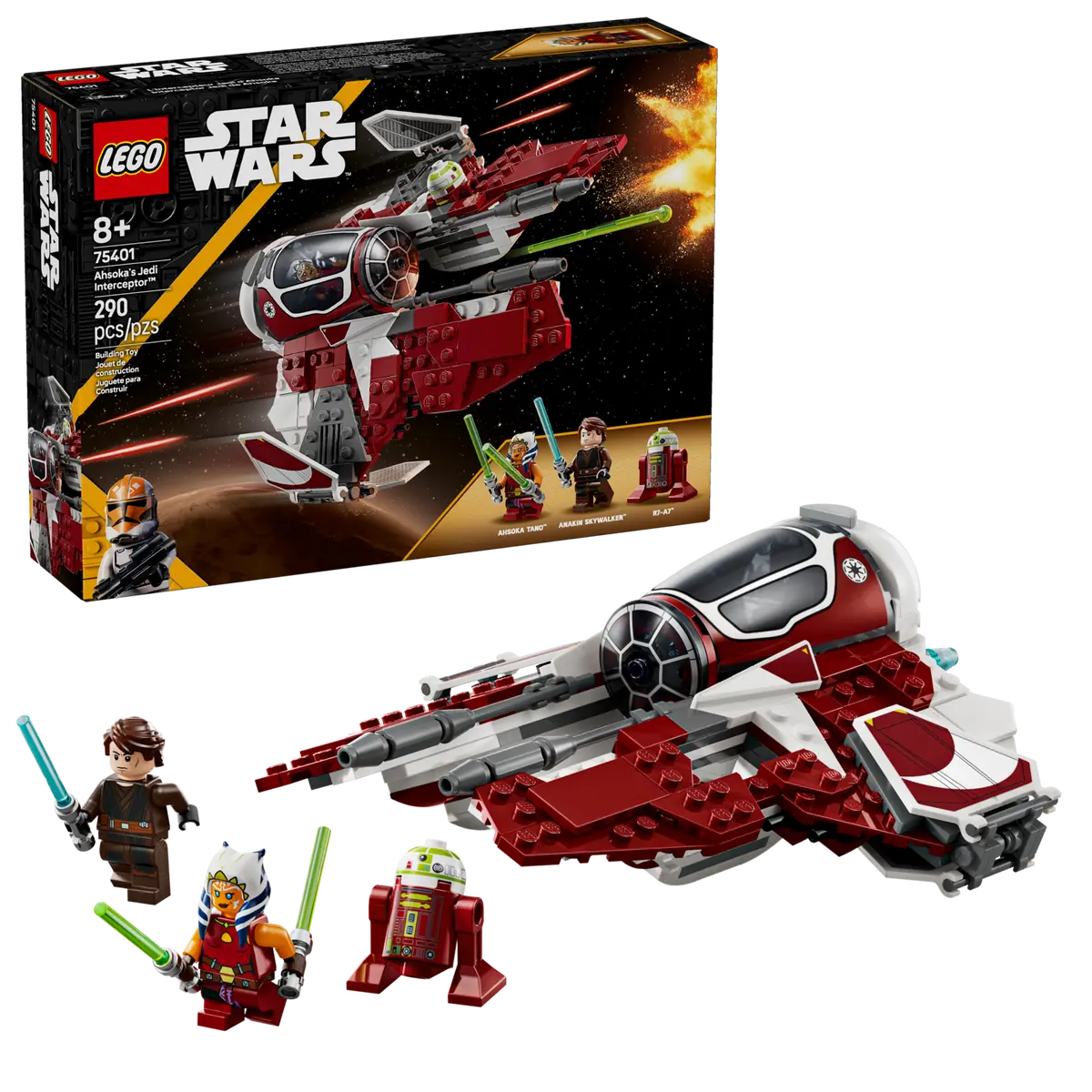 LEGO STAR WARS 75401 AHSOKAS JEDI INTERCEPTOR