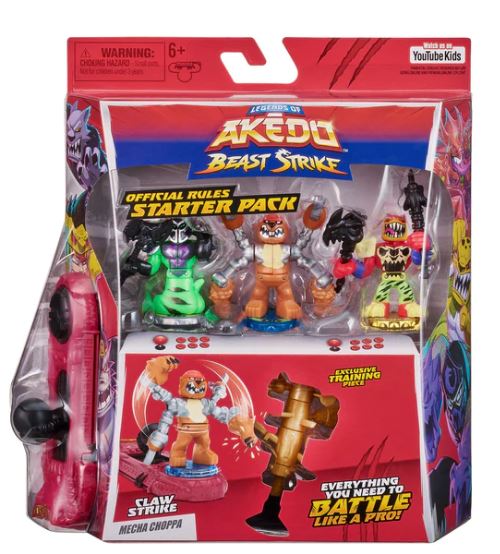 AKEDO BEAST STRIKE STARTER PACK - MECHA CHOPPA - Toyworld Frankston