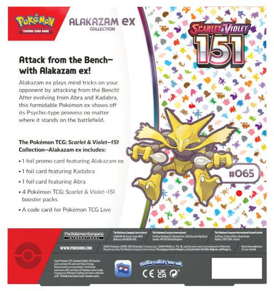 POKEMON TCG SCARLET AND VIOLET - 151 COLLECTION - ALAKAZAM EX - Toyworld Frankston