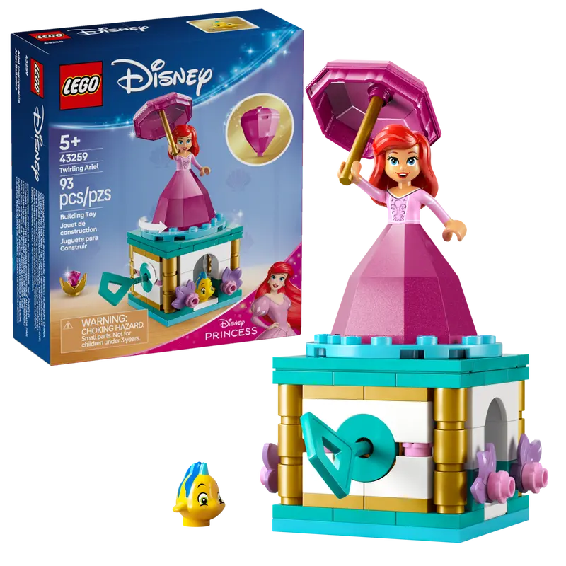 LEGO DISNEY 43259 TWIRLING ARIEL - Toyworld Frankston